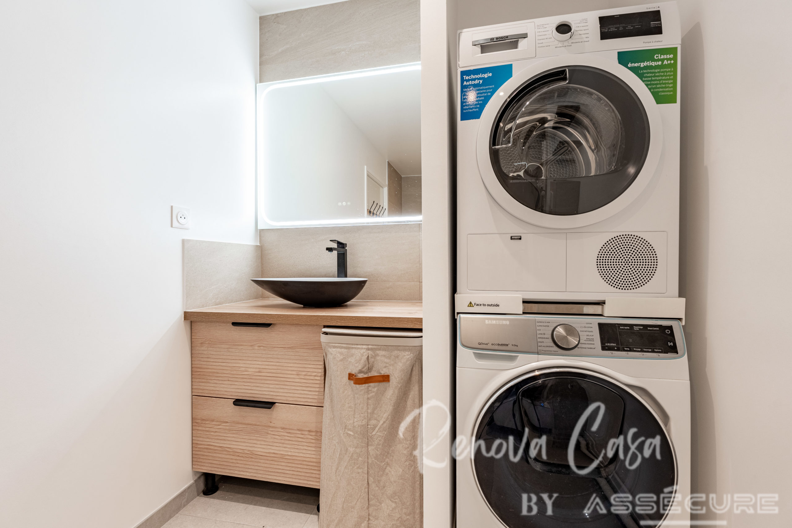 Rénovation d’une salle de bains et buanderie à Antony