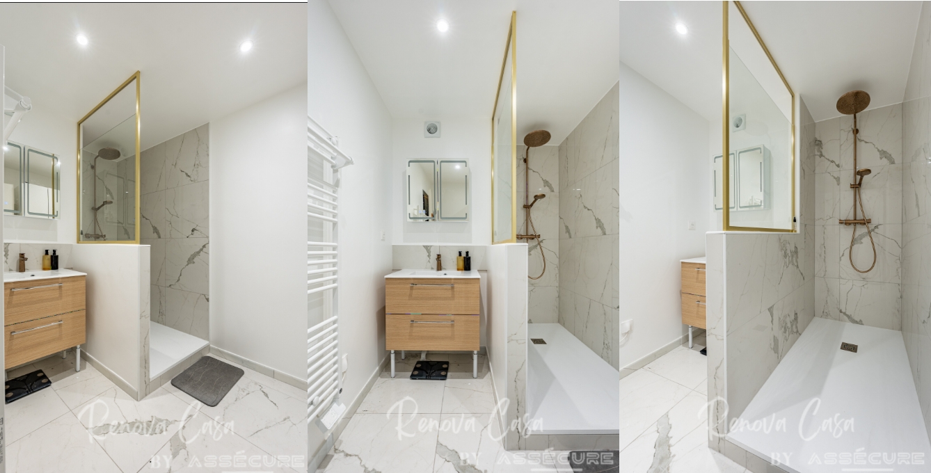 Rénovation d’une salle de douche à Antony