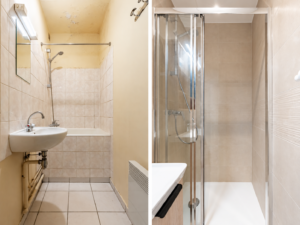 Rénovation d’une petite salle de bains dans un appartement parisien du 16e arrondissement