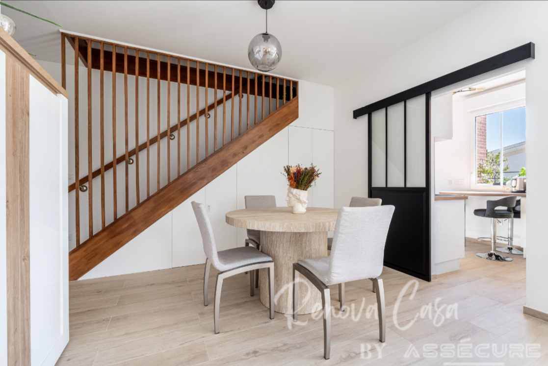 Rénovation d’un appartement en duplex au Plessis-Robinson : espaces ouverts et aménagements sur mesure